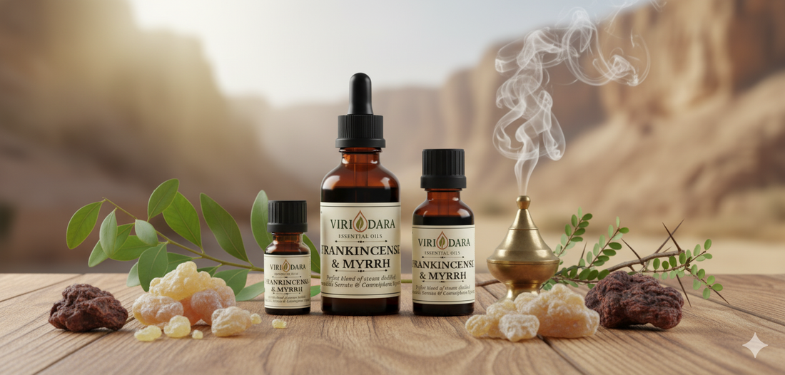Discover the Sacred Harmony: Frankincense and Myrrh Essential Oil Blend