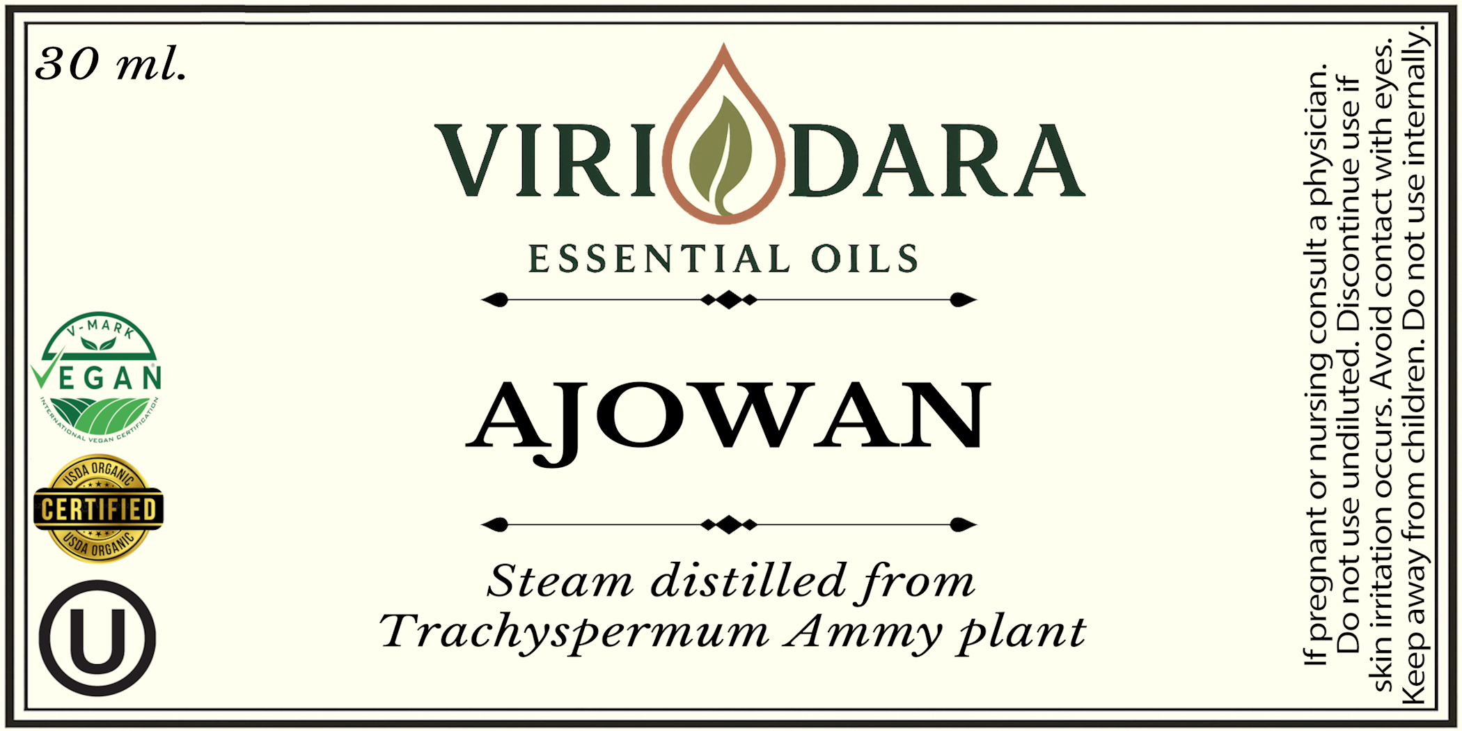 Organic Ajowan Essential Oil