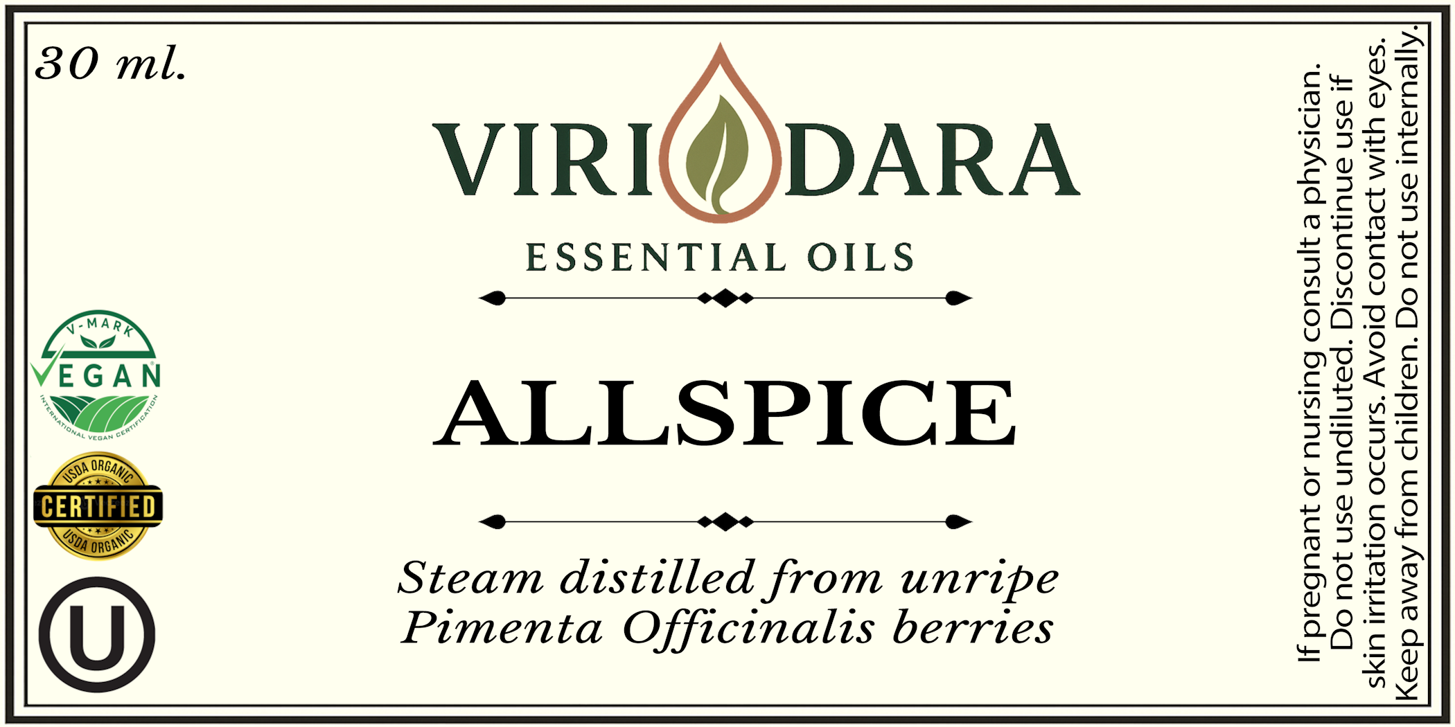 Organic Allspice Essential Oil