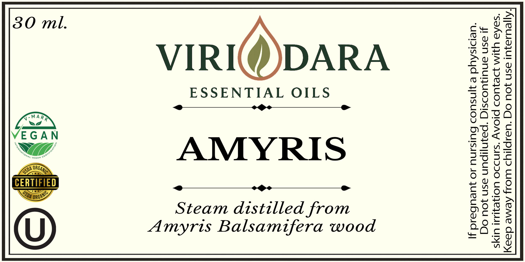 Organic Amyris Essential Oil