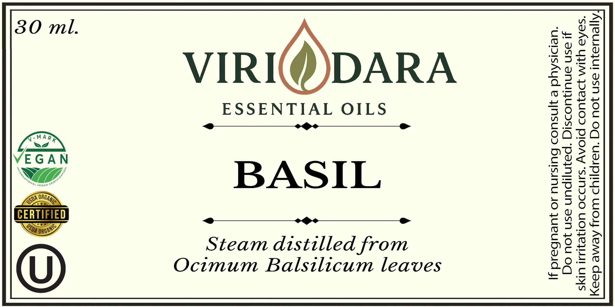 Organic Basil Essential Oil