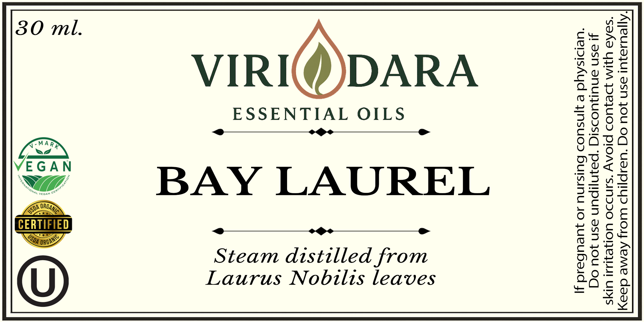 Organic Bay Laurel Essential Oil