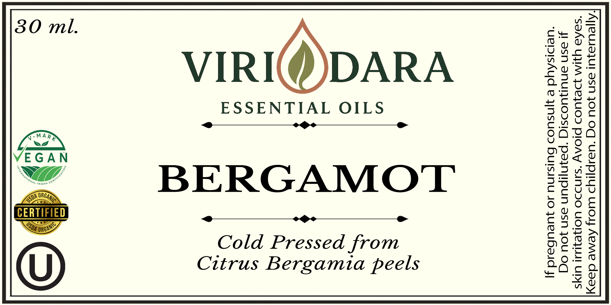 Organic Bergamot Essential Oil