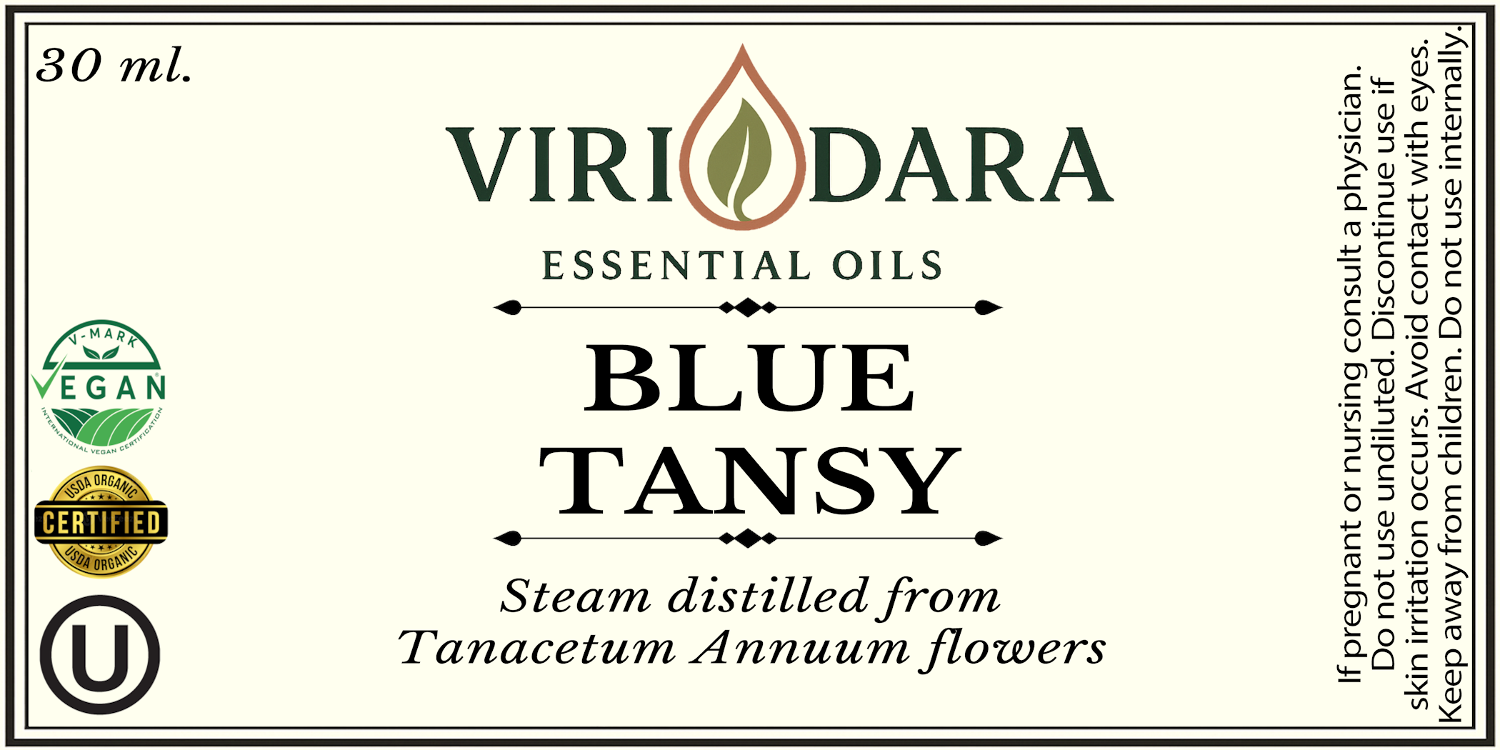 Organic Blue Tansy Essential Oil