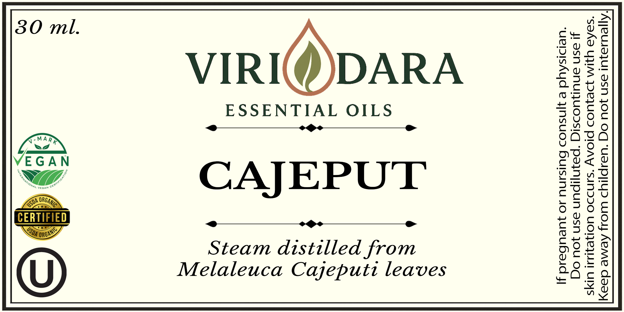 Organic Cajeput Essential Oil