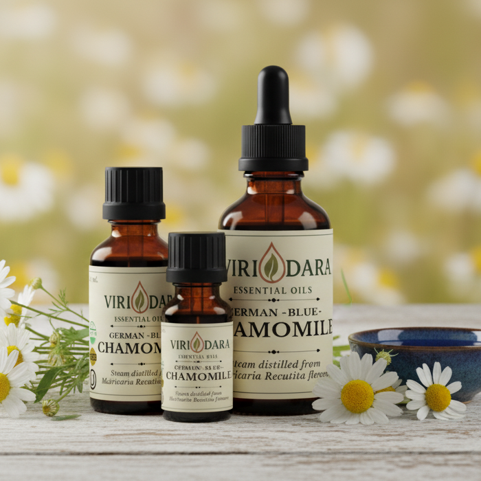 Organic German Blue Chamomile Essential Oil