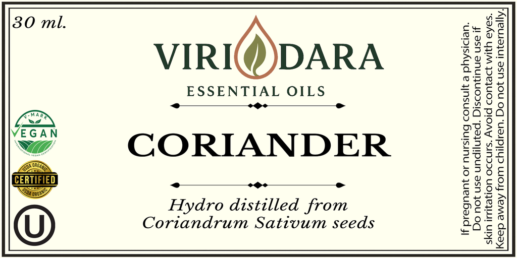 Organic Coriander Essential Oil