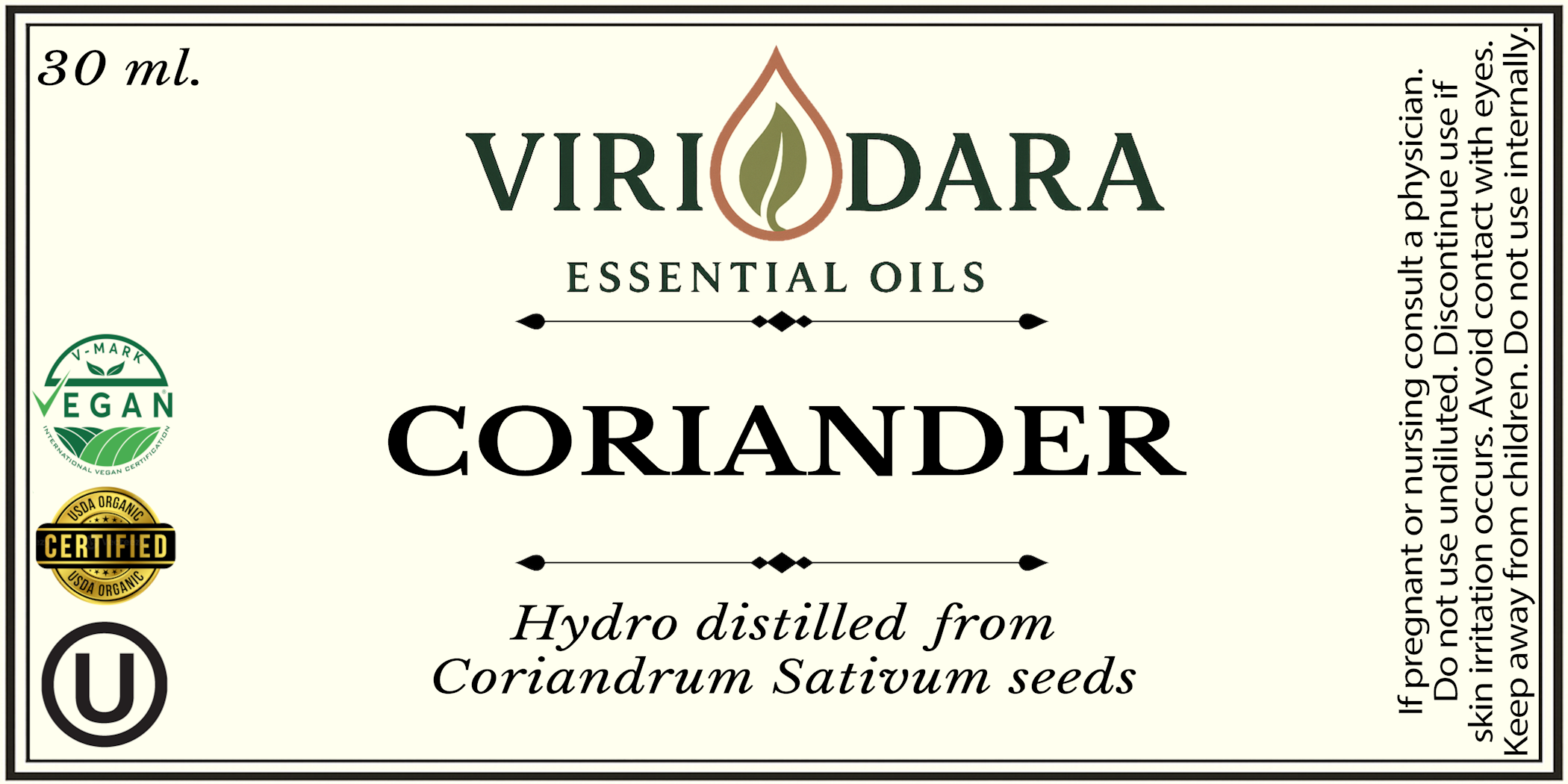 Organic Coriander Essential Oil
