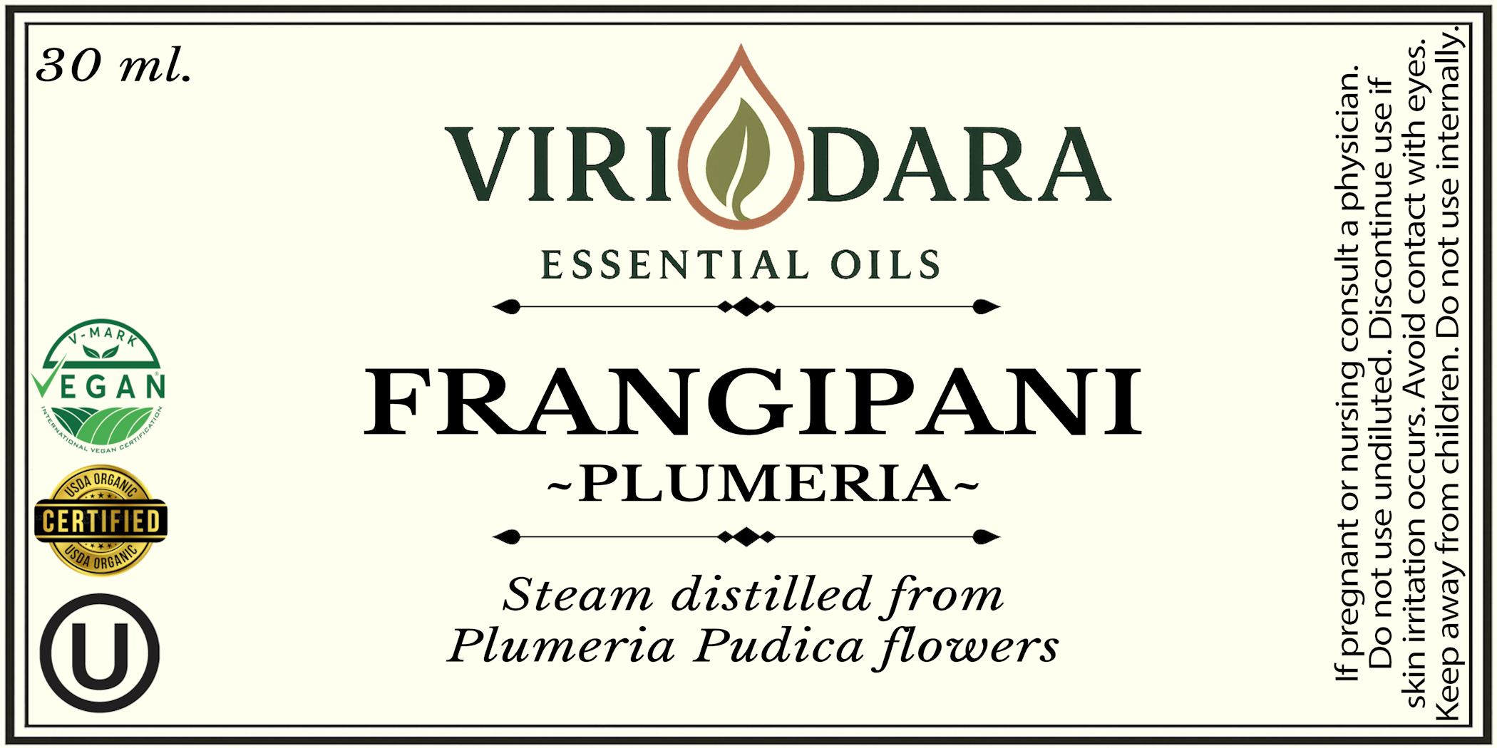Organic Frangipani ~Plumeria~ Essential Oil