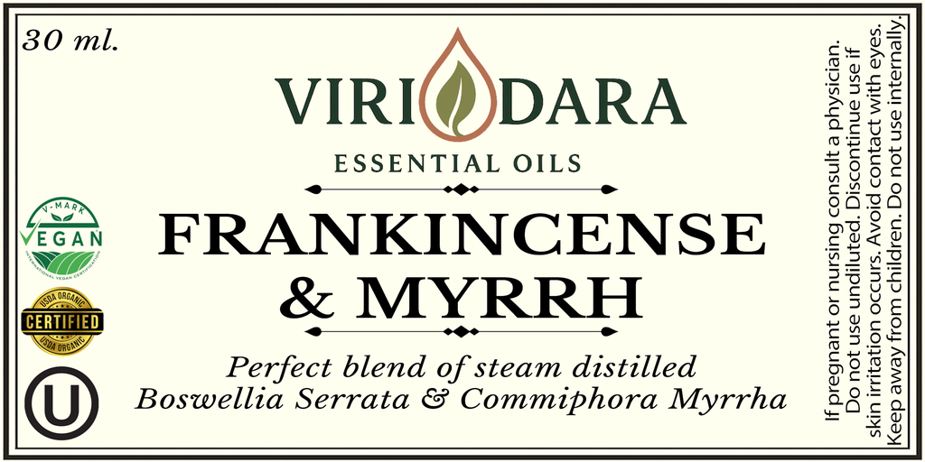 Organic Frankincense & Myrrh Essential Oil Blend