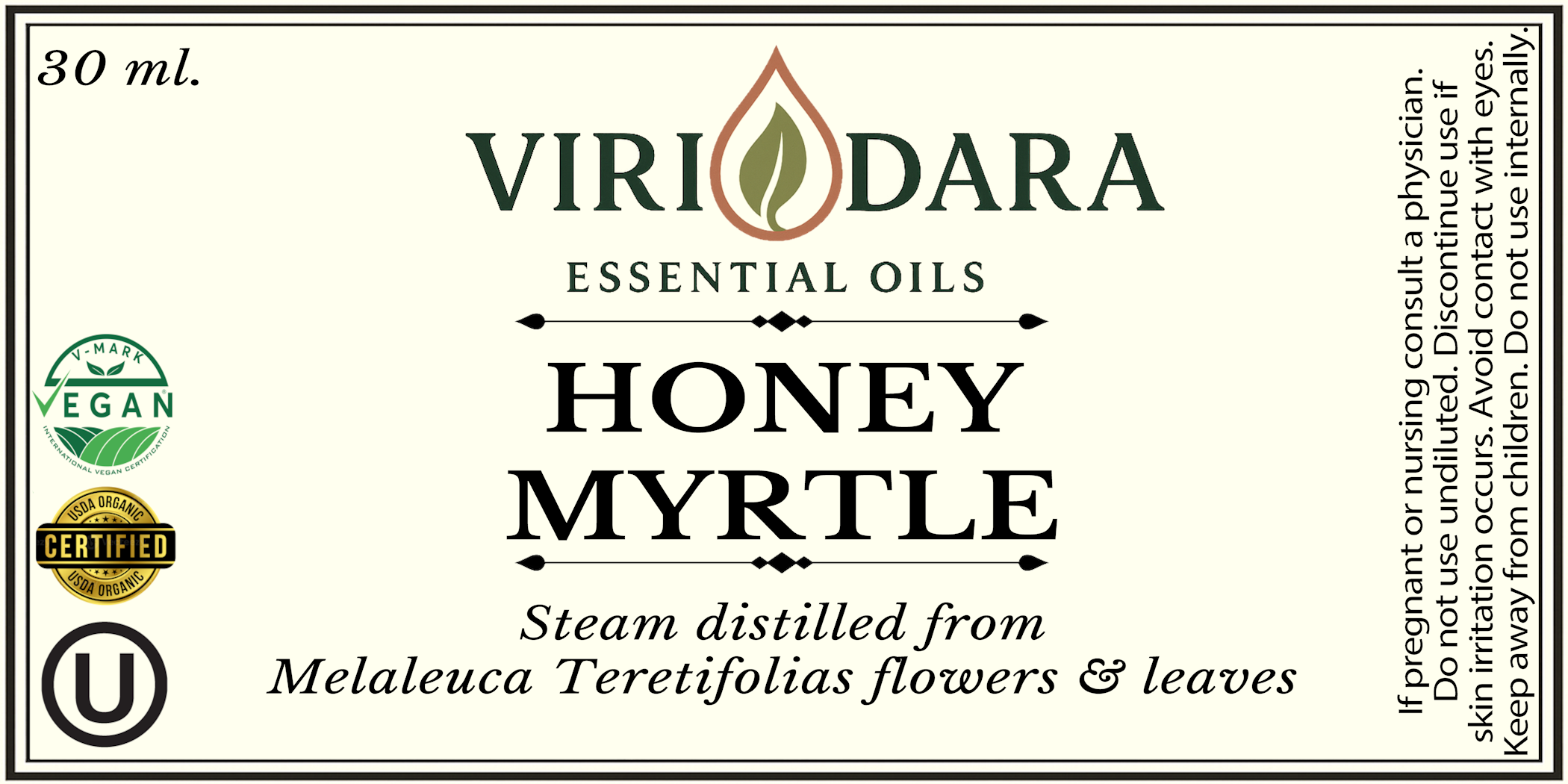 Organic Honey Myrtle Essential Oil