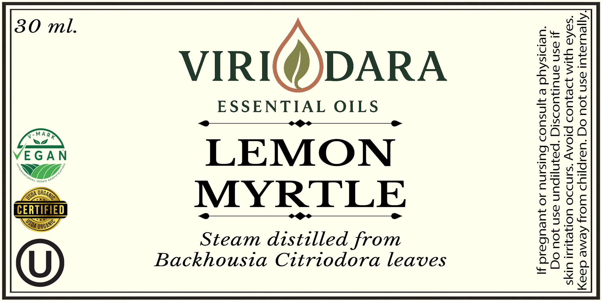 Organic Lemon Myrtle Essential Oil