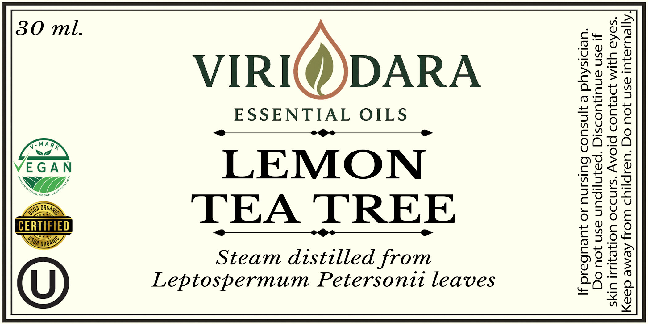 Organic Lemon Tea Tree Essential Oil