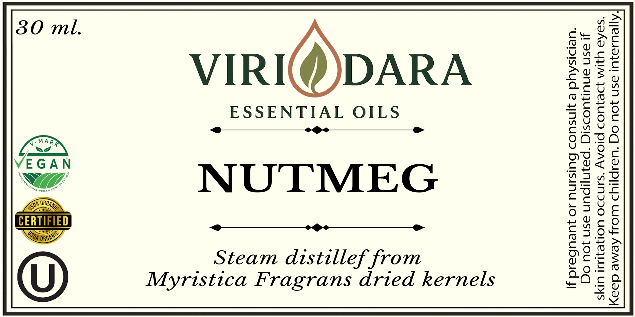Organic Nutmeg Essential Oil
