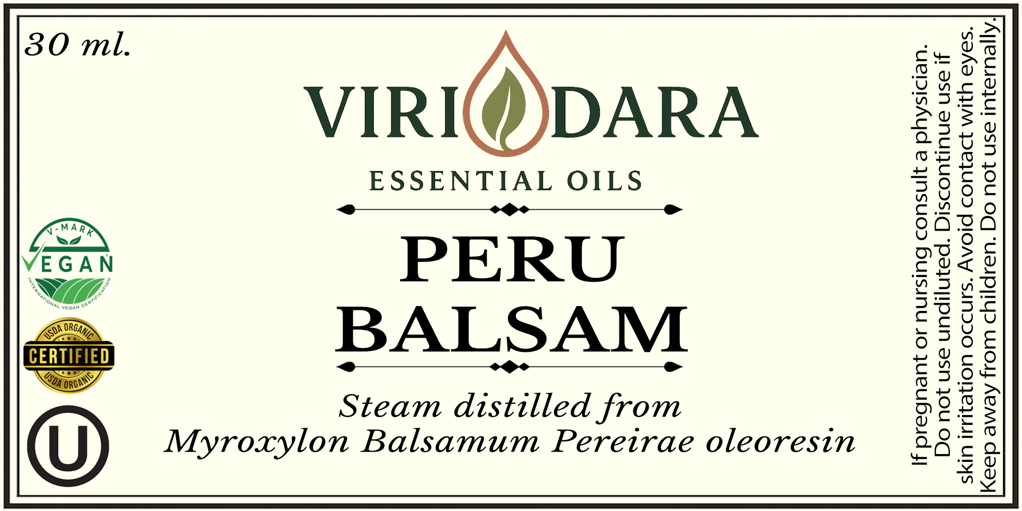 Organic Peru Balsam Essential Oil