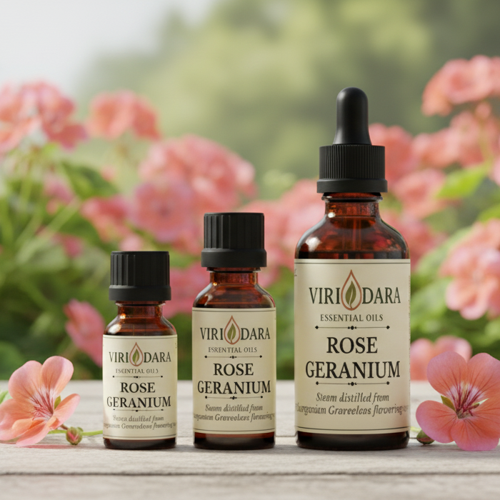 Organic Rose Geranium Essential Oil