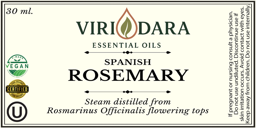 Organic Spanish Rosemary Essential Oil