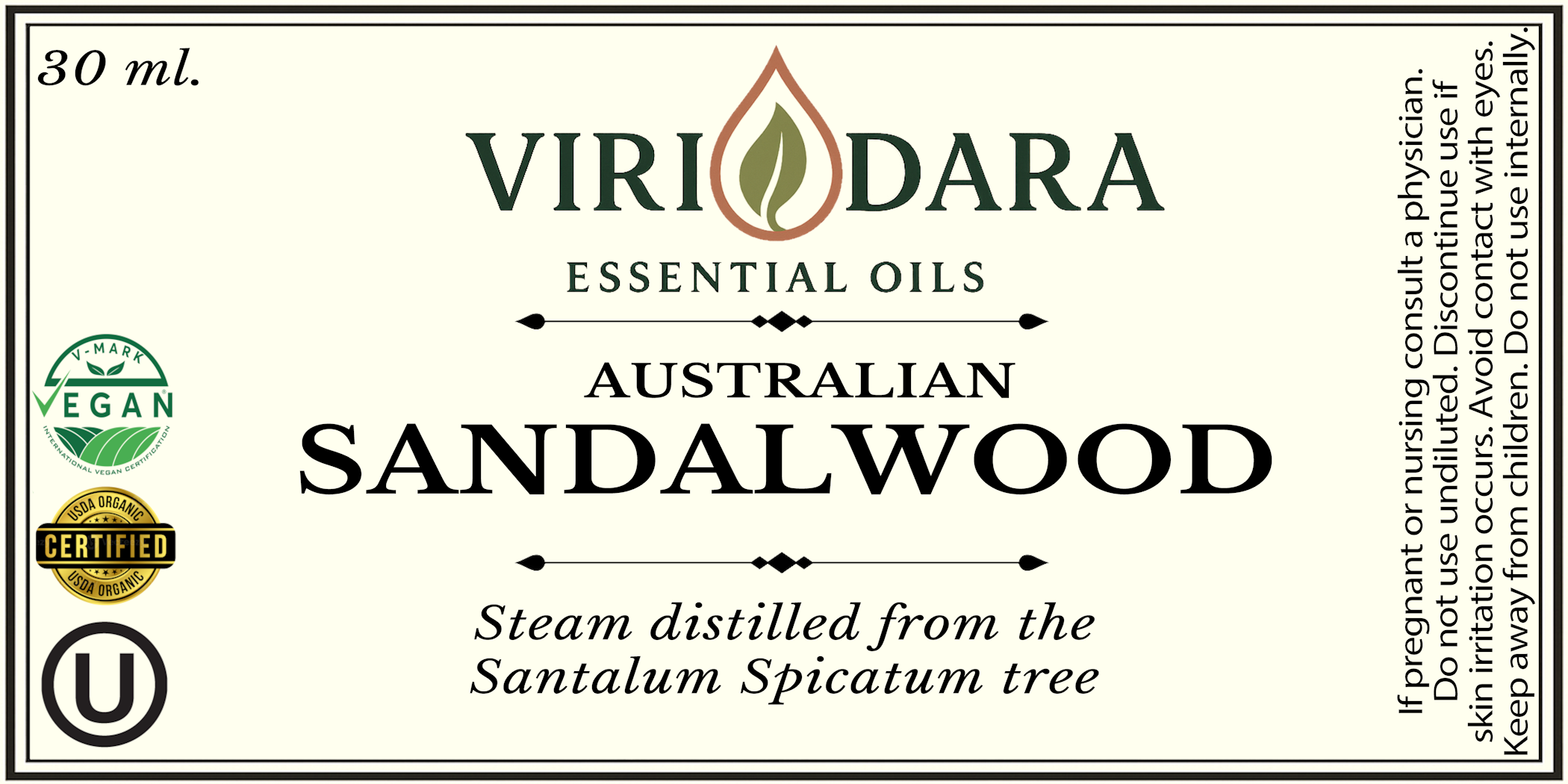 Organic Australian Sandalwood Essential Oil