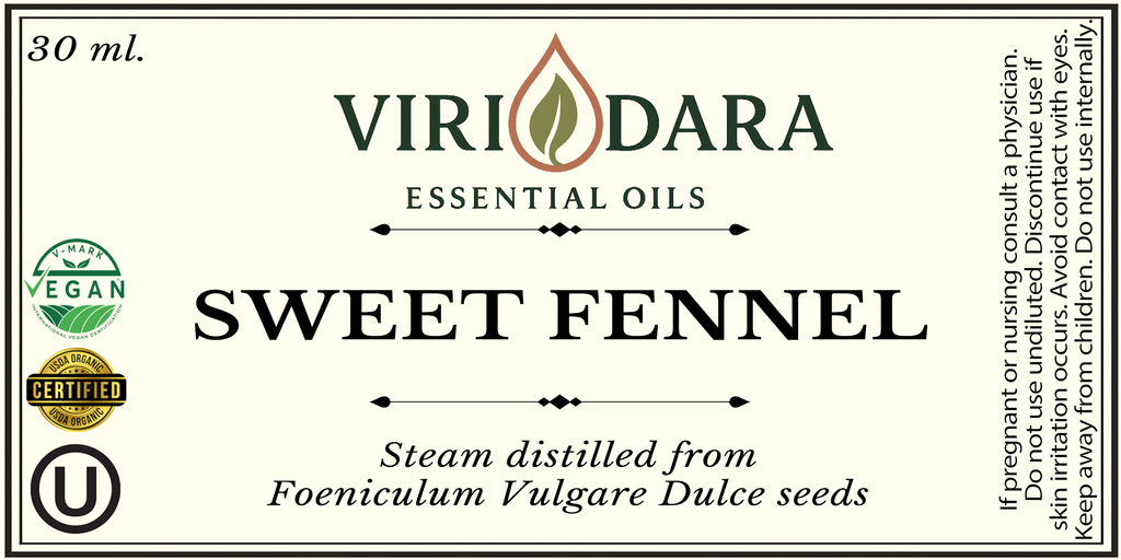 Organic Sweet Fennel Essential Oil