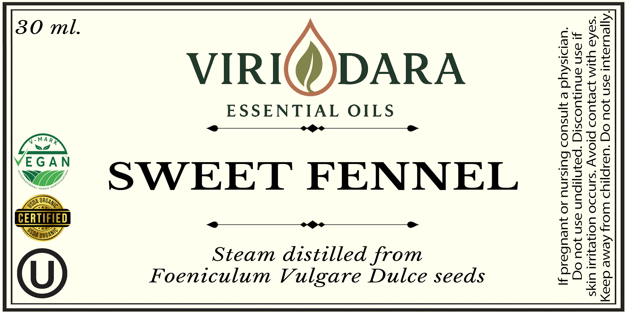 Organic Sweet Fennel Essential Oil