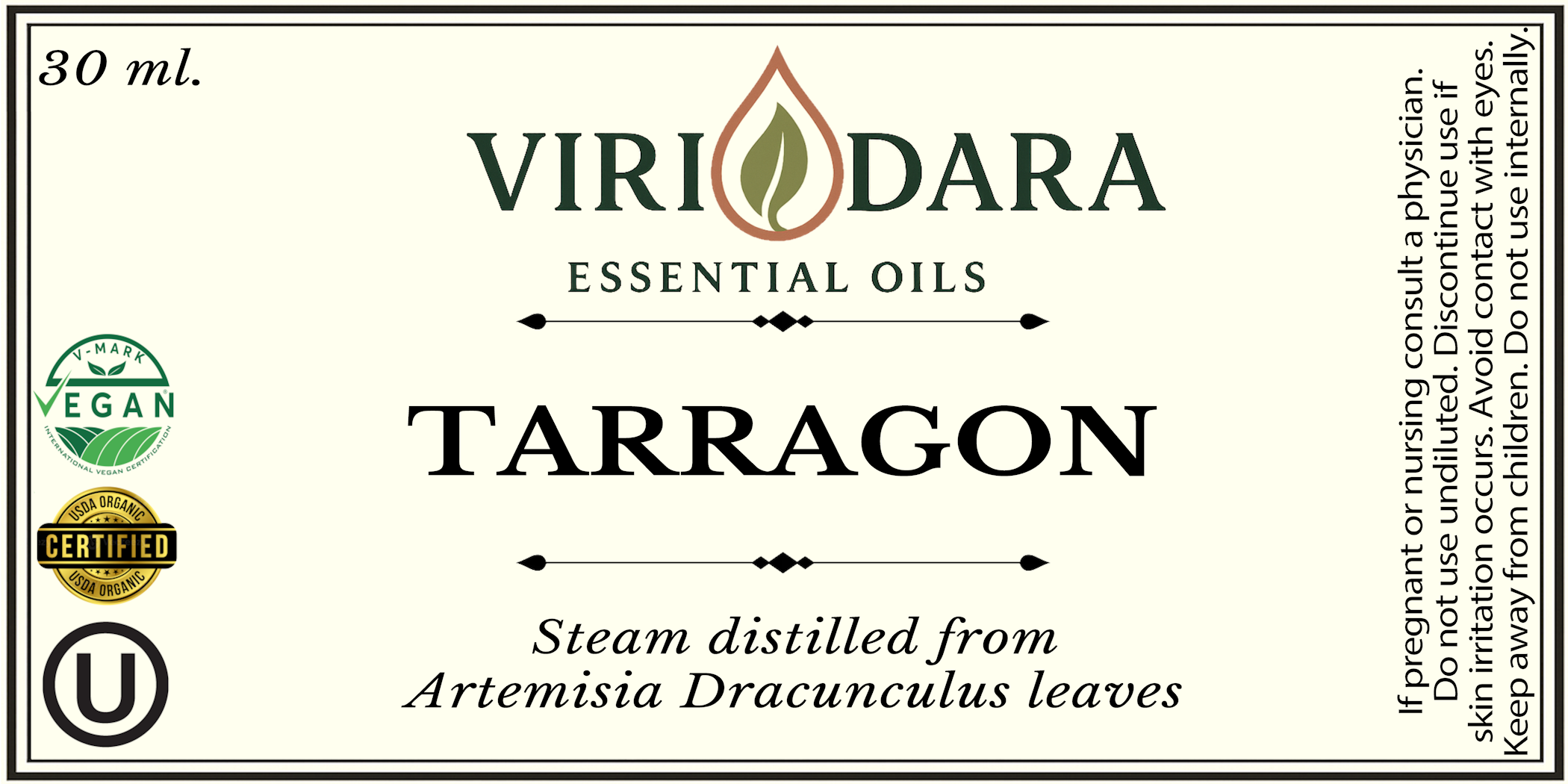 Organic Tarragon Essential Oil