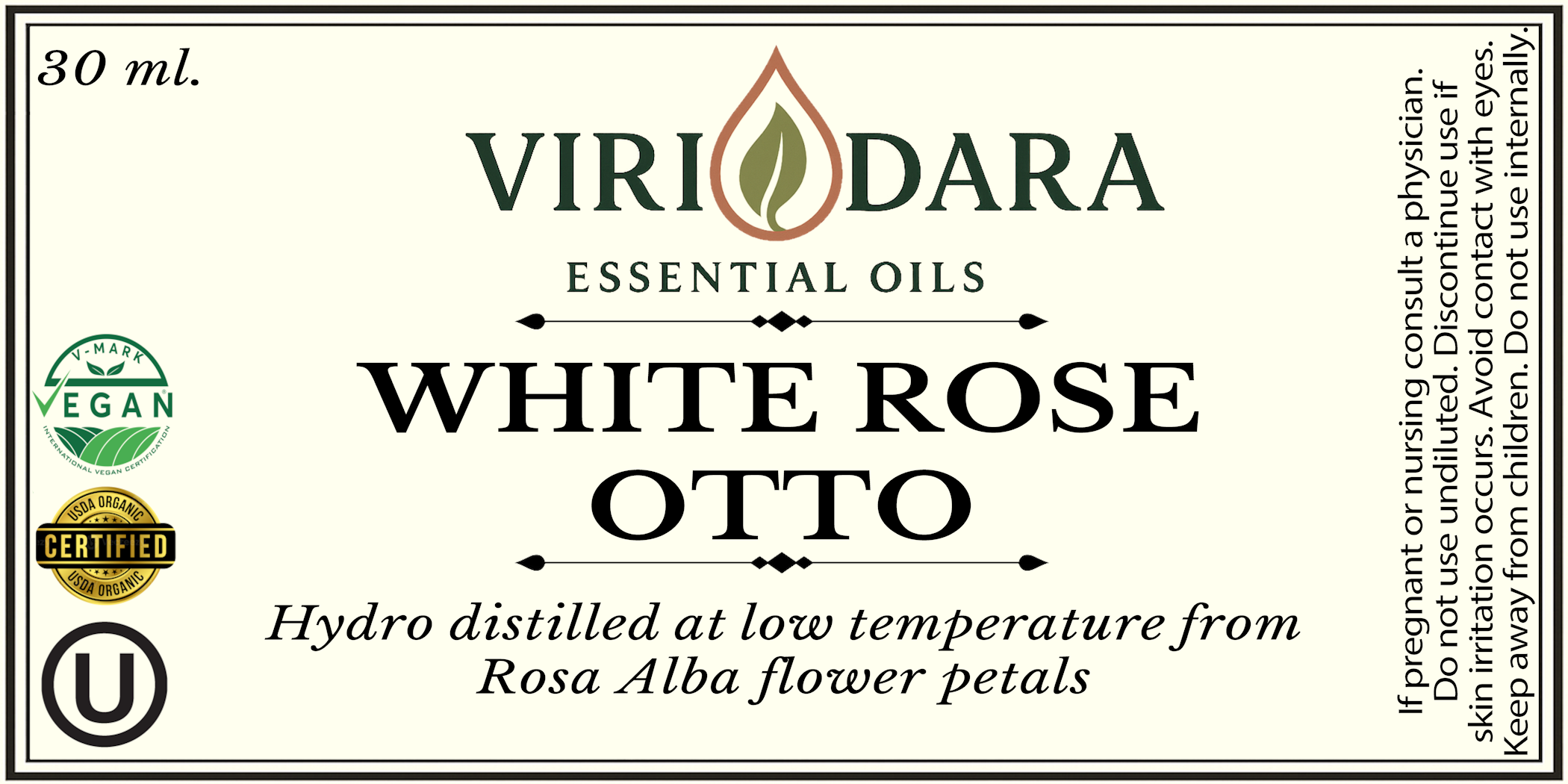 Organic White Rose Otto Essential Oil